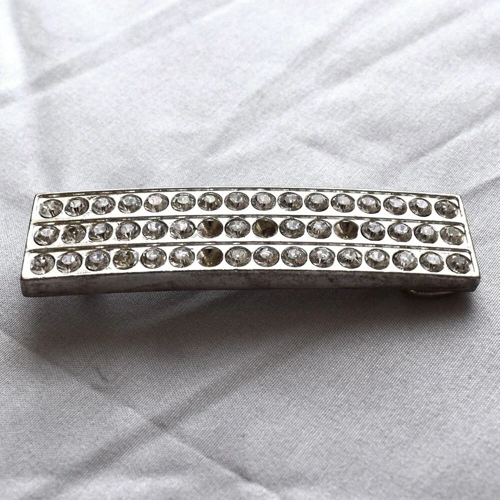 Belt Buckle‎ Small Women's Unisex Sparkling Shiny Rhinestones Rectangular Gift